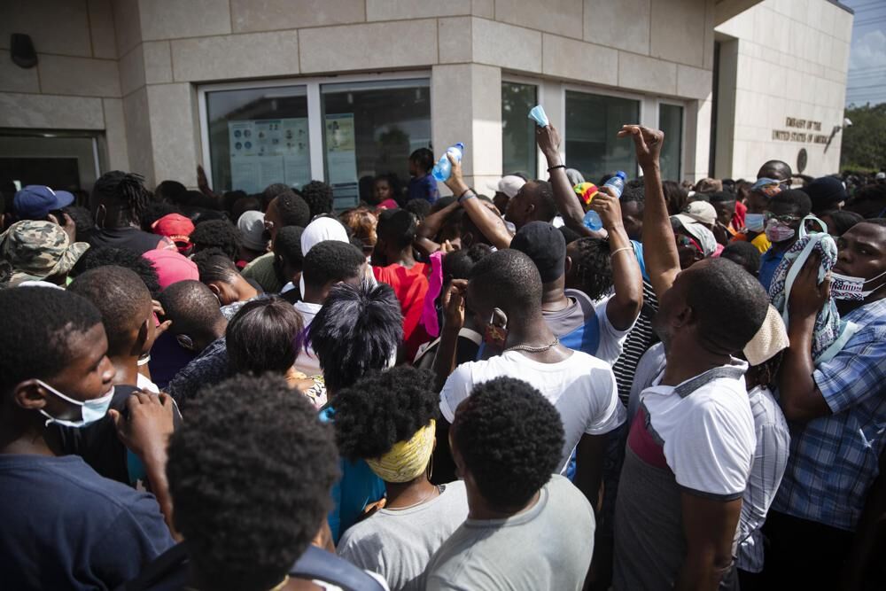 outside embassy